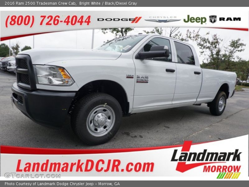Bright White / Black/Diesel Gray 2016 Ram 2500 Tradesman Crew Cab