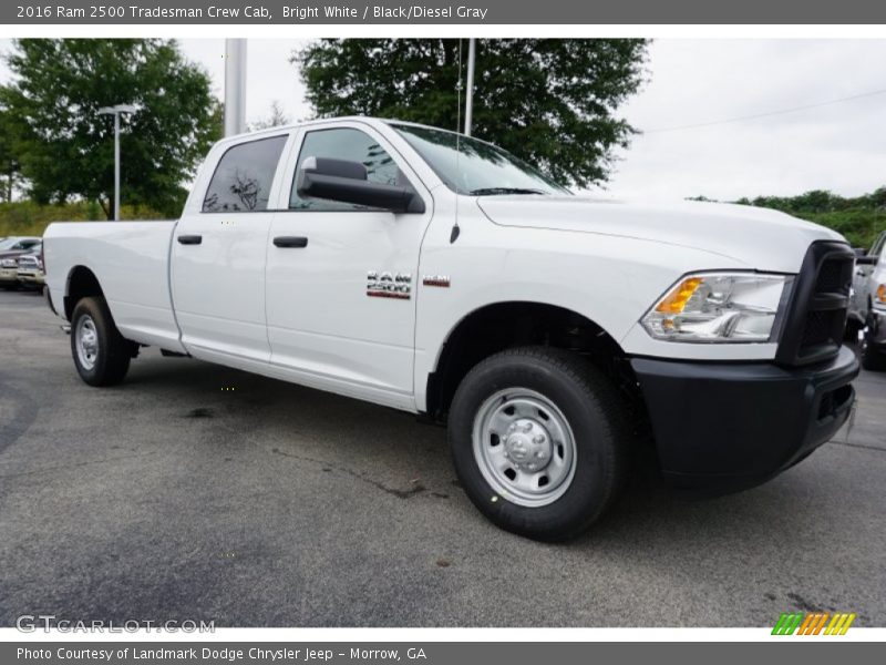 Bright White / Black/Diesel Gray 2016 Ram 2500 Tradesman Crew Cab