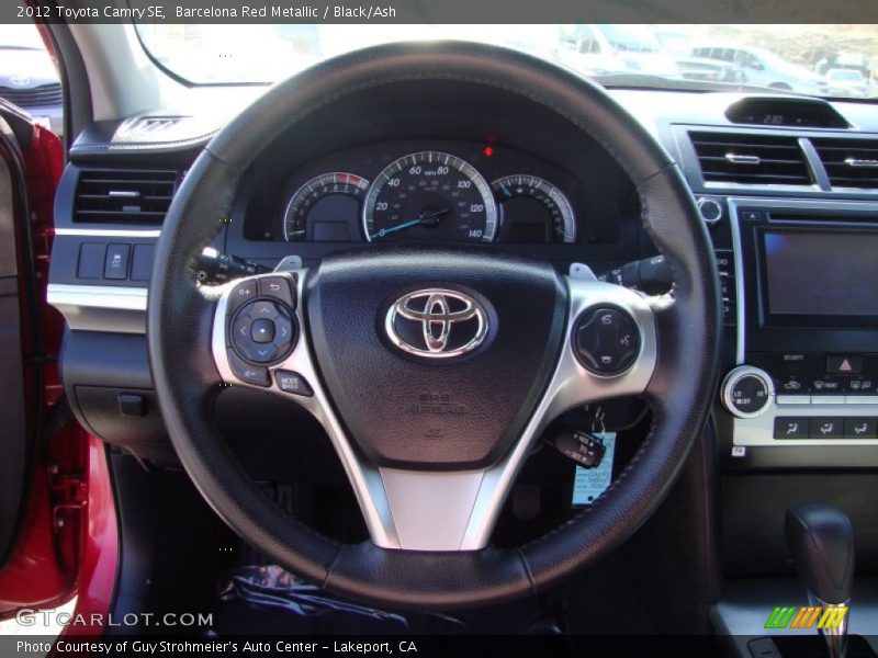 Barcelona Red Metallic / Black/Ash 2012 Toyota Camry SE