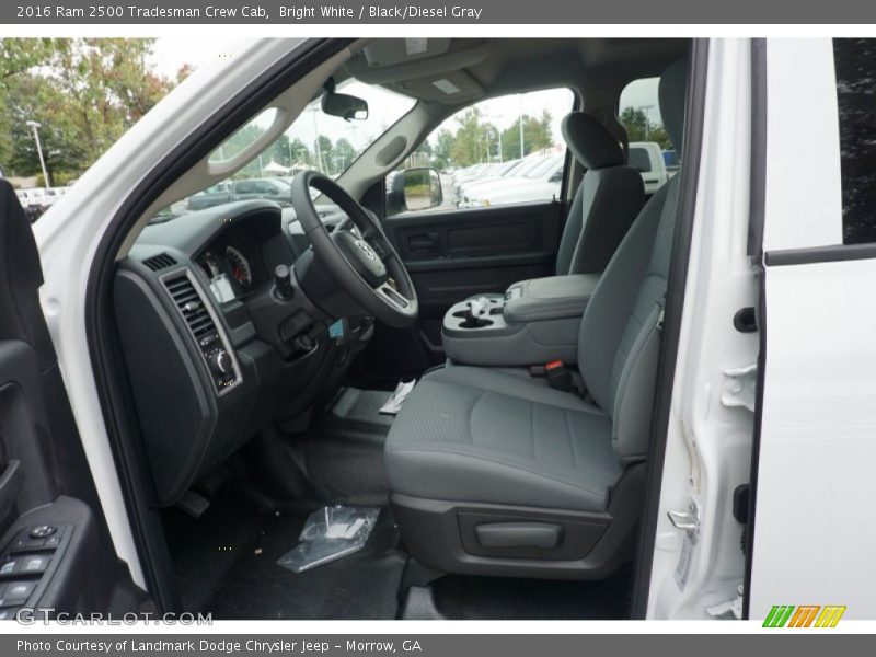 Bright White / Black/Diesel Gray 2016 Ram 2500 Tradesman Crew Cab