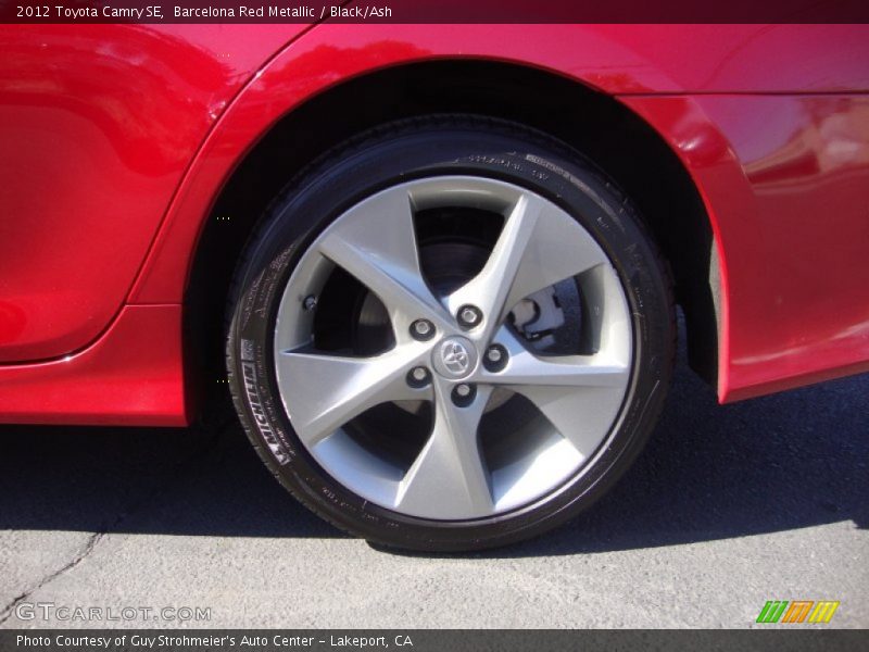 Barcelona Red Metallic / Black/Ash 2012 Toyota Camry SE