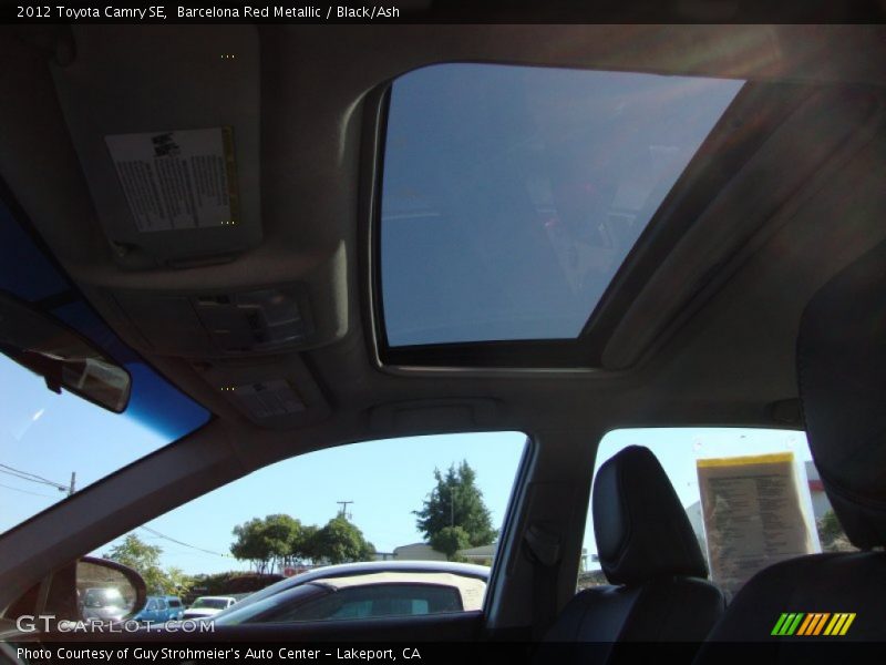 Barcelona Red Metallic / Black/Ash 2012 Toyota Camry SE