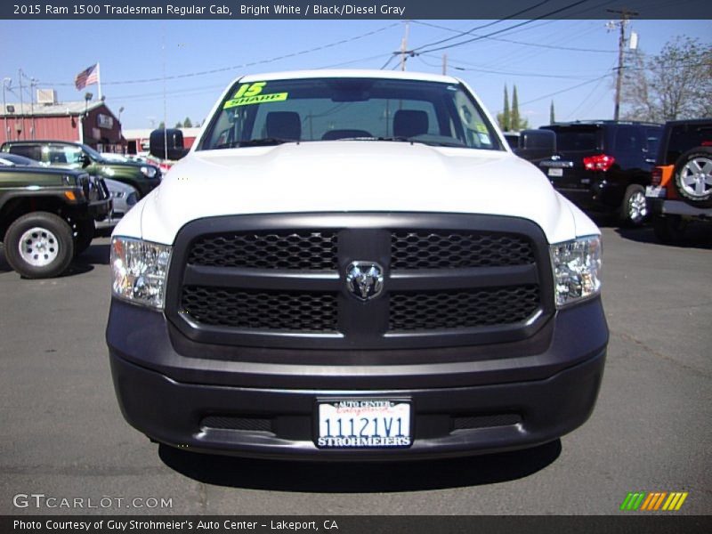 Bright White / Black/Diesel Gray 2015 Ram 1500 Tradesman Regular Cab