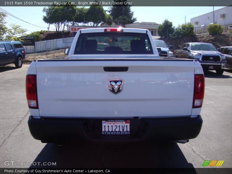 Bright White / Black/Diesel Gray 2015 Ram 1500 Tradesman Regular Cab