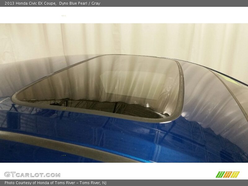 Dyno Blue Pearl / Gray 2013 Honda Civic EX Coupe