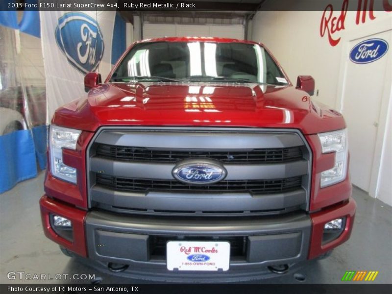 Ruby Red Metallic / Black 2015 Ford F150 Lariat SuperCrew 4x4