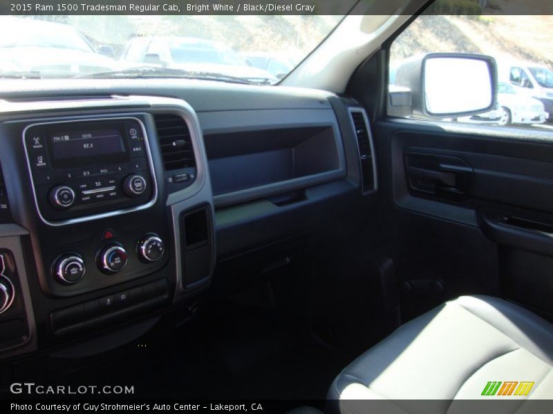 Bright White / Black/Diesel Gray 2015 Ram 1500 Tradesman Regular Cab