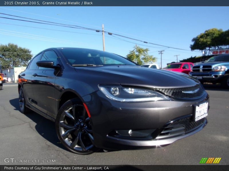 Granite Crystal Metallic / Black 2015 Chrysler 200 S
