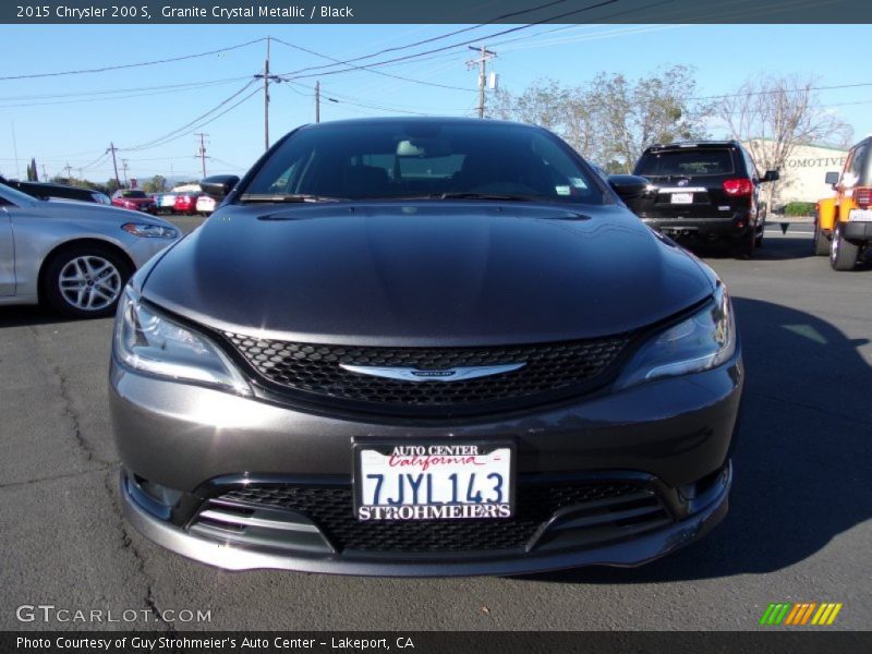 Granite Crystal Metallic / Black 2015 Chrysler 200 S