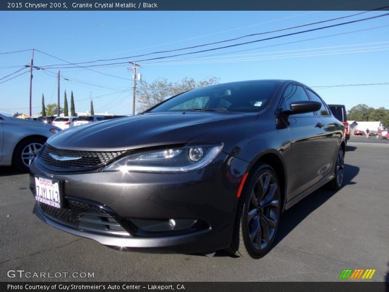 Granite Crystal Metallic / Black 2015 Chrysler 200 S
