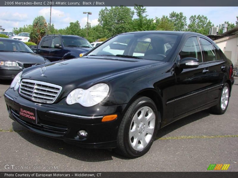 Black / Black 2006 Mercedes-Benz C 280 4Matic Luxury