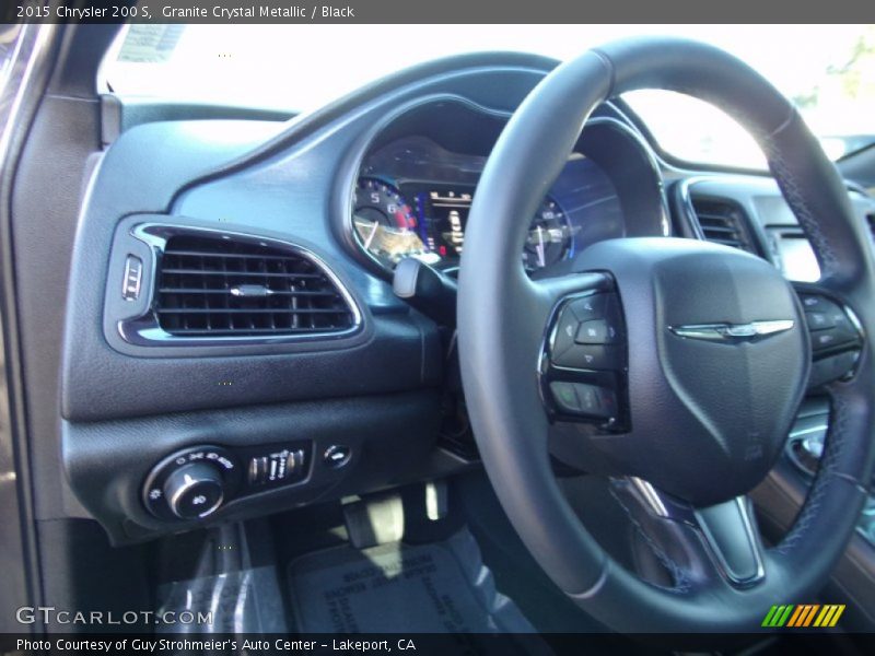 Granite Crystal Metallic / Black 2015 Chrysler 200 S