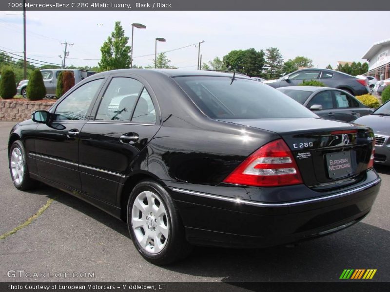 Black / Black 2006 Mercedes-Benz C 280 4Matic Luxury