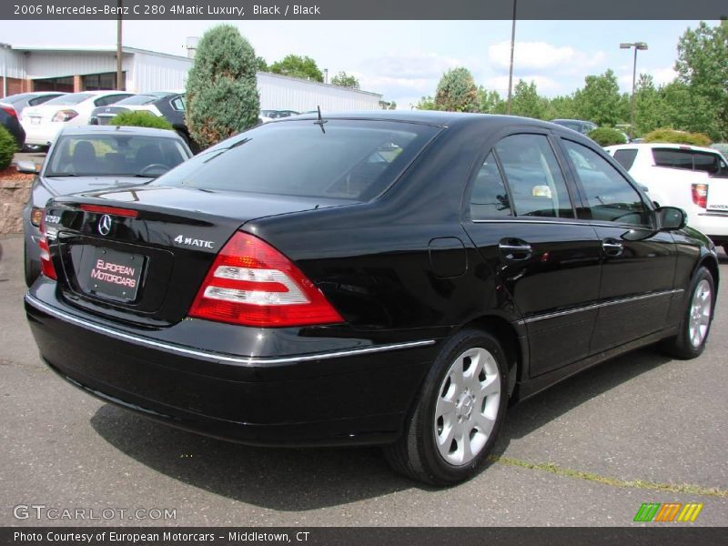 Black / Black 2006 Mercedes-Benz C 280 4Matic Luxury