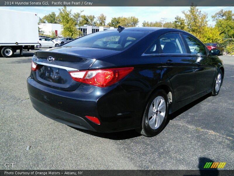 Pacific Blue Pearl / Gray 2014 Hyundai Sonata GLS