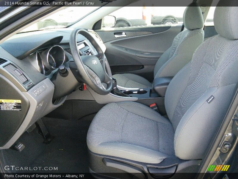 Pacific Blue Pearl / Gray 2014 Hyundai Sonata GLS
