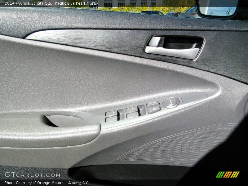 Pacific Blue Pearl / Gray 2014 Hyundai Sonata GLS