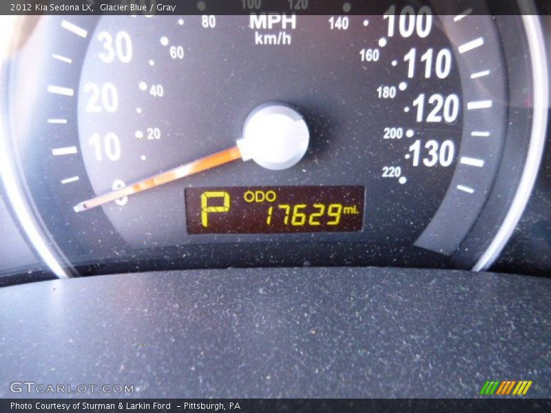 Glacier Blue / Gray 2012 Kia Sedona LX