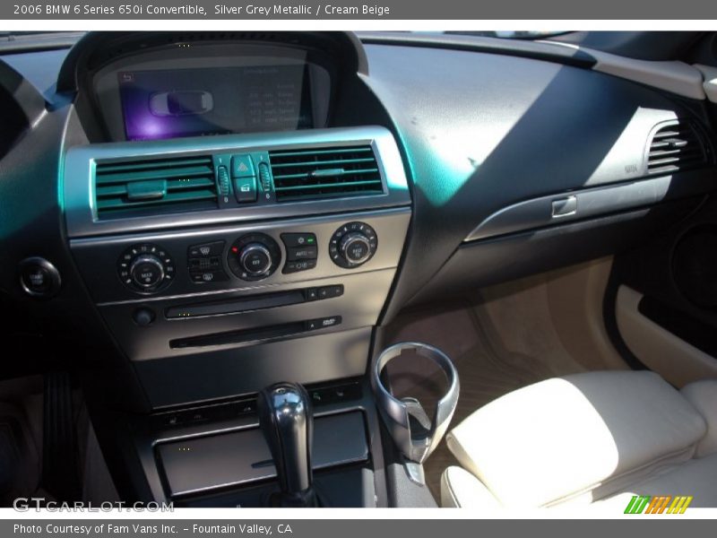 Silver Grey Metallic / Cream Beige 2006 BMW 6 Series 650i Convertible