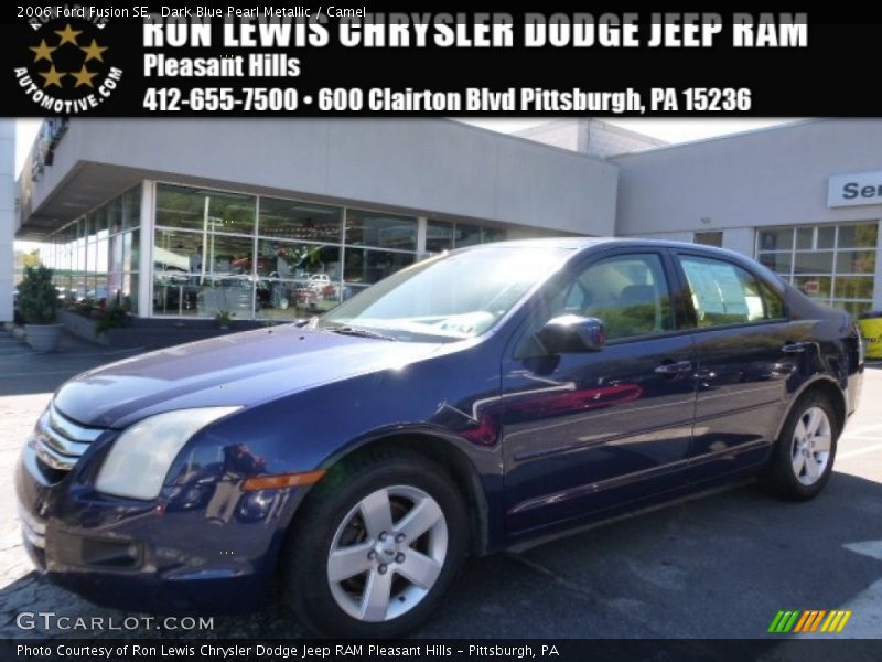 Dark Blue Pearl Metallic / Camel 2006 Ford Fusion SE
