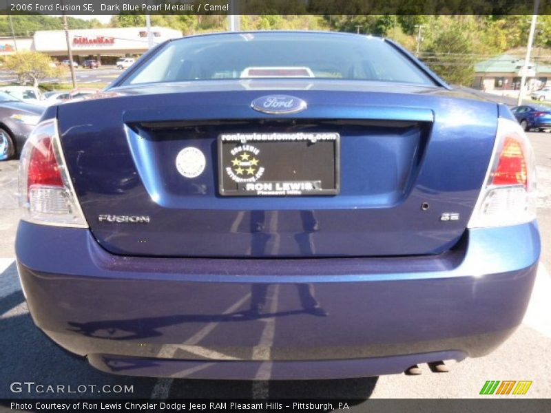 Dark Blue Pearl Metallic / Camel 2006 Ford Fusion SE