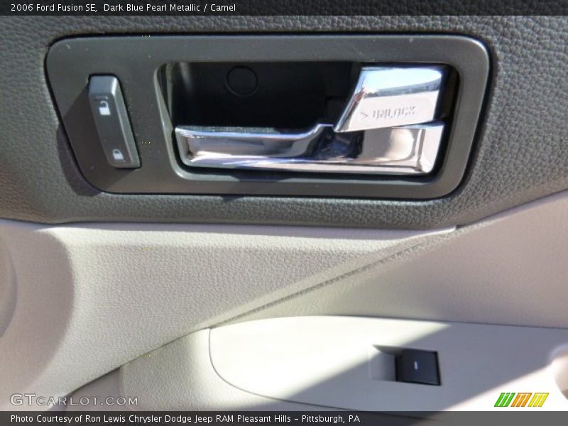 Dark Blue Pearl Metallic / Camel 2006 Ford Fusion SE