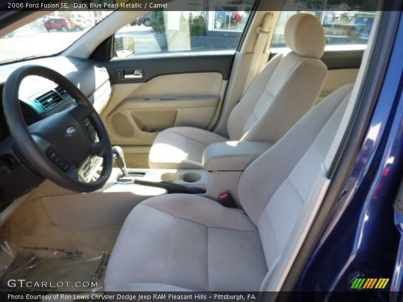 Dark Blue Pearl Metallic / Camel 2006 Ford Fusion SE