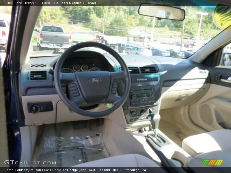 Dark Blue Pearl Metallic / Camel 2006 Ford Fusion SE