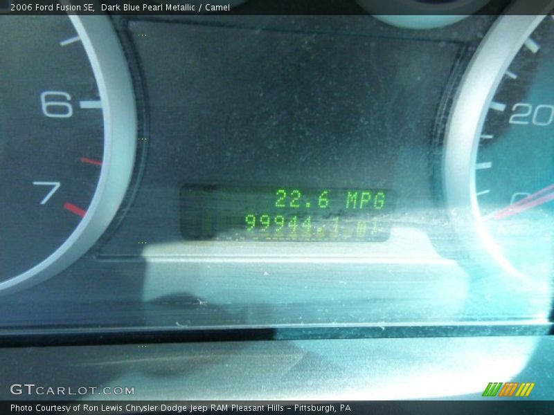 Dark Blue Pearl Metallic / Camel 2006 Ford Fusion SE