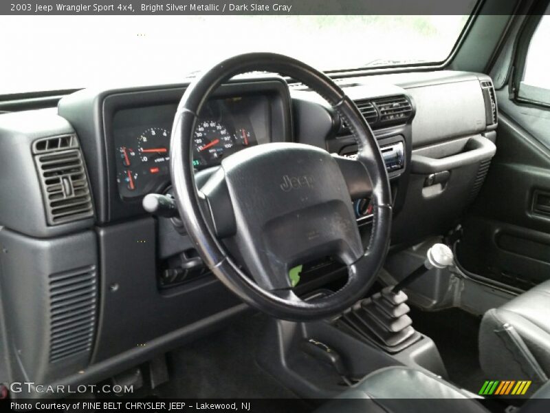 Bright Silver Metallic / Dark Slate Gray 2003 Jeep Wrangler Sport 4x4