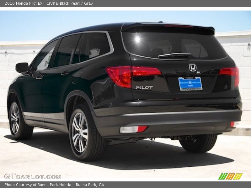 Crystal Black Pearl / Gray 2016 Honda Pilot EX
