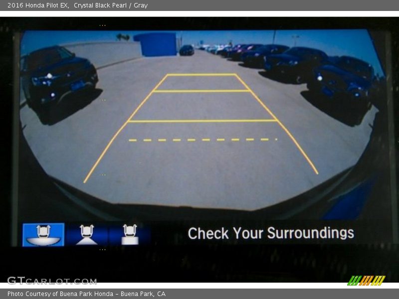 Crystal Black Pearl / Gray 2016 Honda Pilot EX