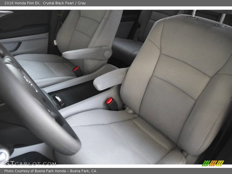 Crystal Black Pearl / Gray 2016 Honda Pilot EX