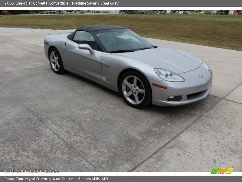 Machine Silver / Steel Grey 2005 Chevrolet Corvette Convertible