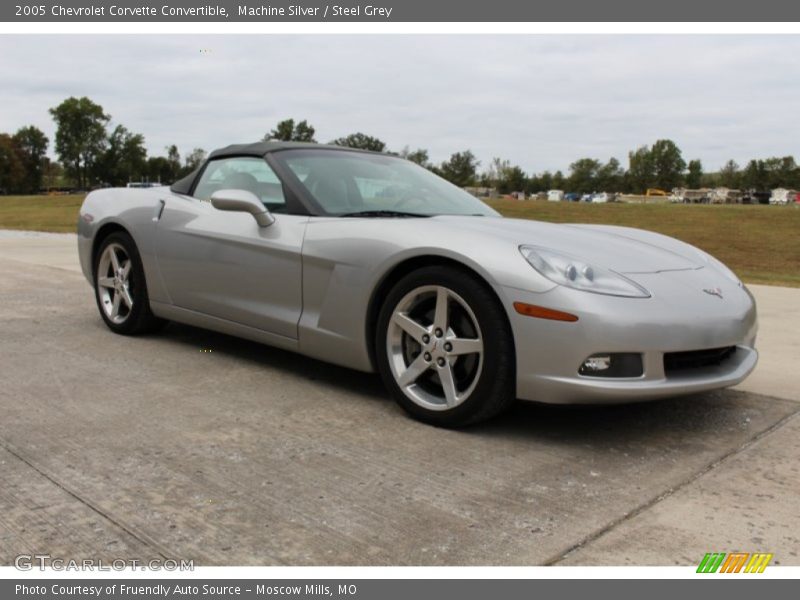 Machine Silver / Steel Grey 2005 Chevrolet Corvette Convertible