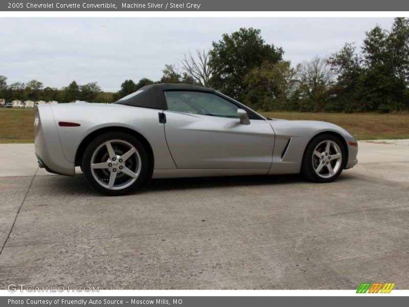 Machine Silver / Steel Grey 2005 Chevrolet Corvette Convertible