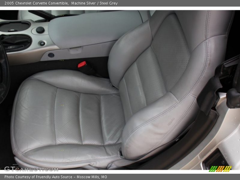 Machine Silver / Steel Grey 2005 Chevrolet Corvette Convertible