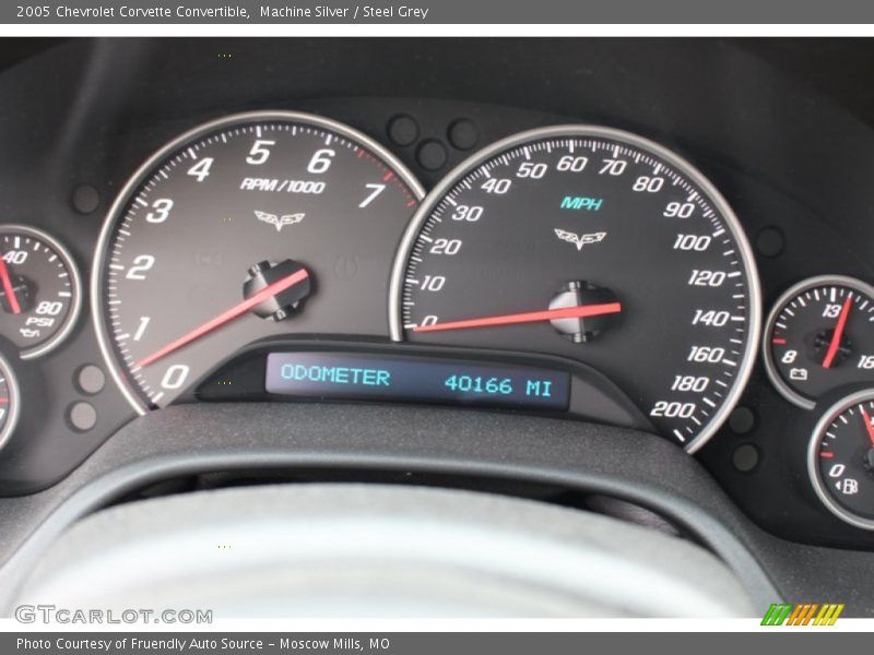 Machine Silver / Steel Grey 2005 Chevrolet Corvette Convertible