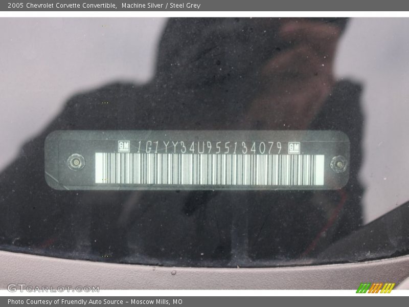 Machine Silver / Steel Grey 2005 Chevrolet Corvette Convertible