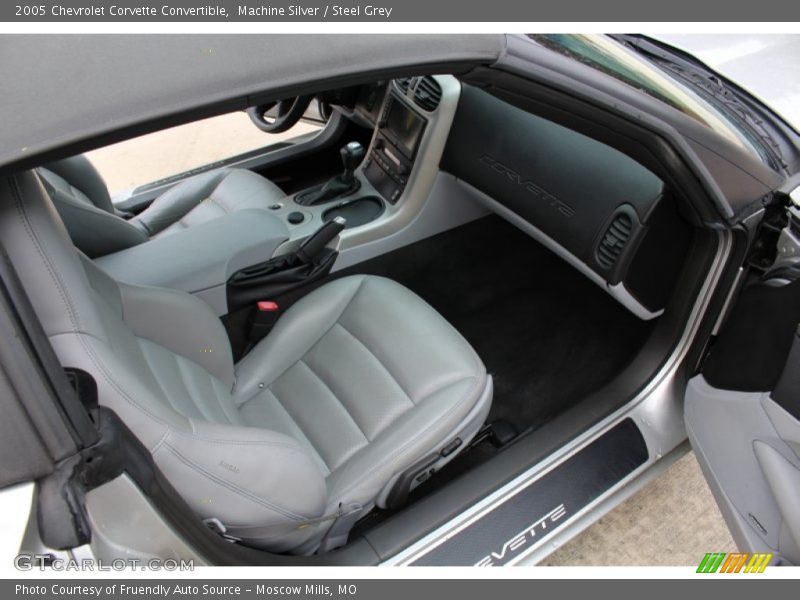 Machine Silver / Steel Grey 2005 Chevrolet Corvette Convertible