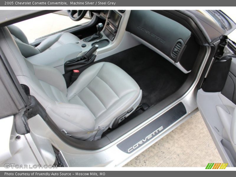 Machine Silver / Steel Grey 2005 Chevrolet Corvette Convertible