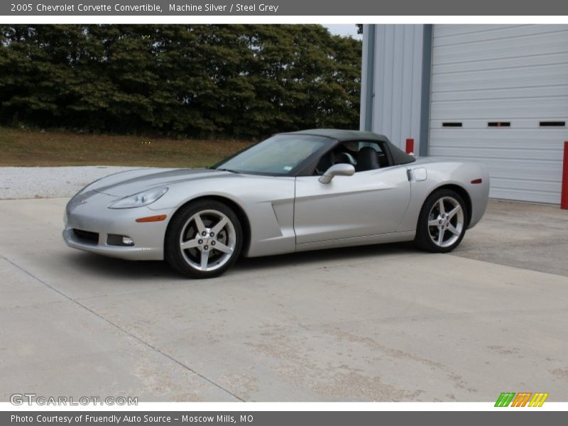 Machine Silver / Steel Grey 2005 Chevrolet Corvette Convertible