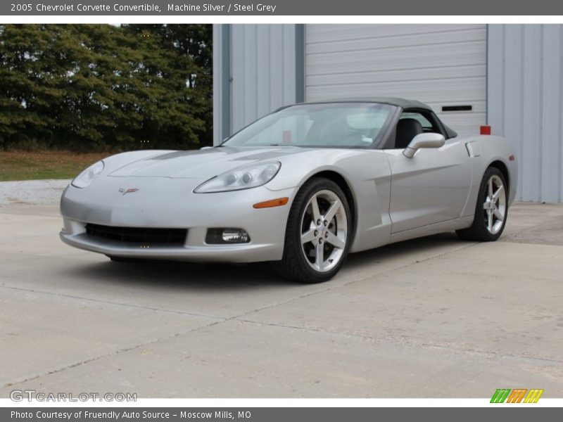 Machine Silver / Steel Grey 2005 Chevrolet Corvette Convertible