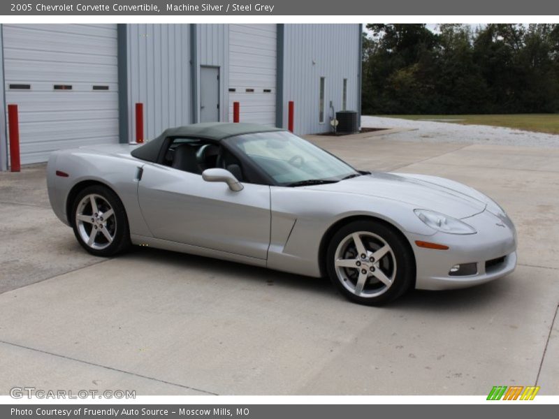Machine Silver / Steel Grey 2005 Chevrolet Corvette Convertible