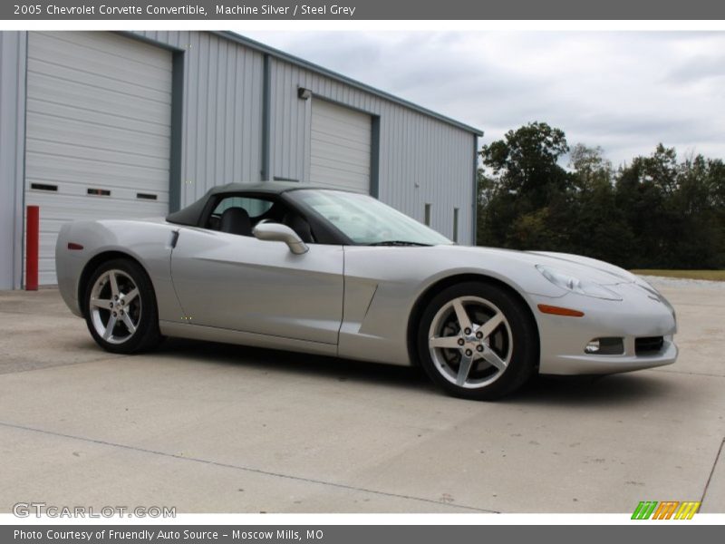 Machine Silver / Steel Grey 2005 Chevrolet Corvette Convertible