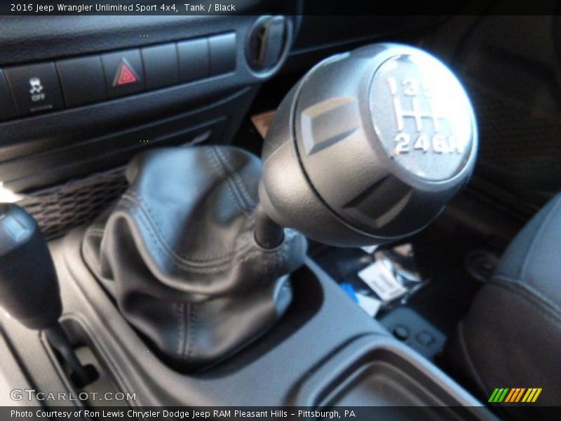  2016 Wrangler Unlimited Sport 4x4 5 Speed Automatic Shifter