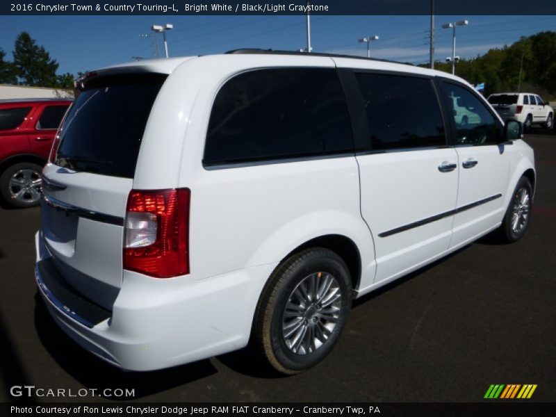 Bright White / Black/Light Graystone 2016 Chrysler Town & Country Touring-L