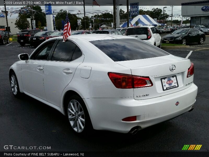 Starfire White Pearl / Black 2009 Lexus IS 250 AWD