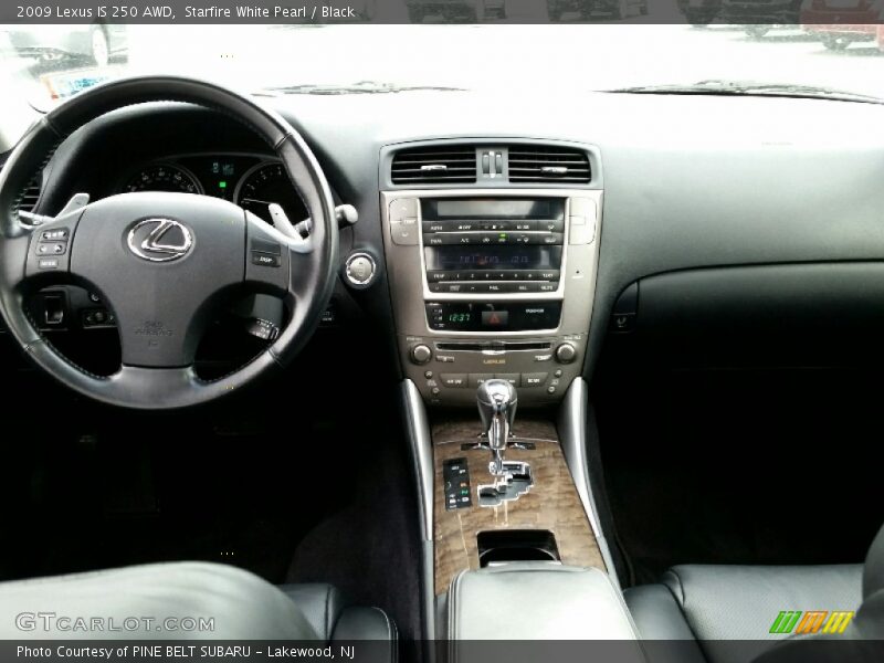 Starfire White Pearl / Black 2009 Lexus IS 250 AWD