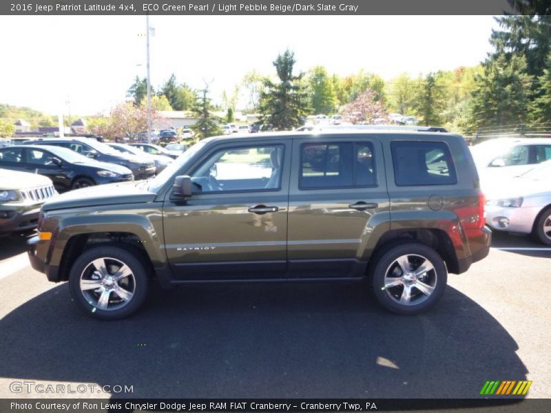ECO Green Pearl / Light Pebble Beige/Dark Slate Gray 2016 Jeep Patriot Latitude 4x4